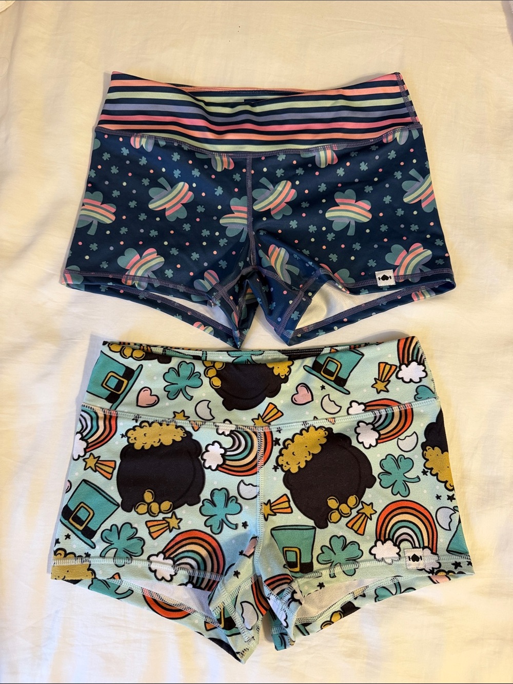 Wodbottom St Paddy’s Day athletic shorts